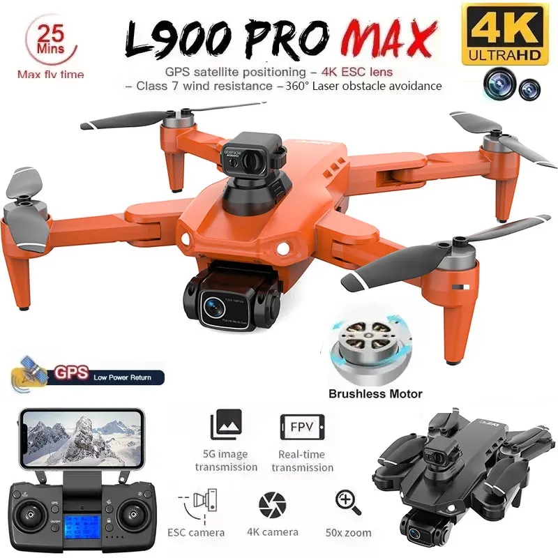 L900 Pro MAX GPS Drone 4K Prof - đánh giá và giá Drone Battery Box