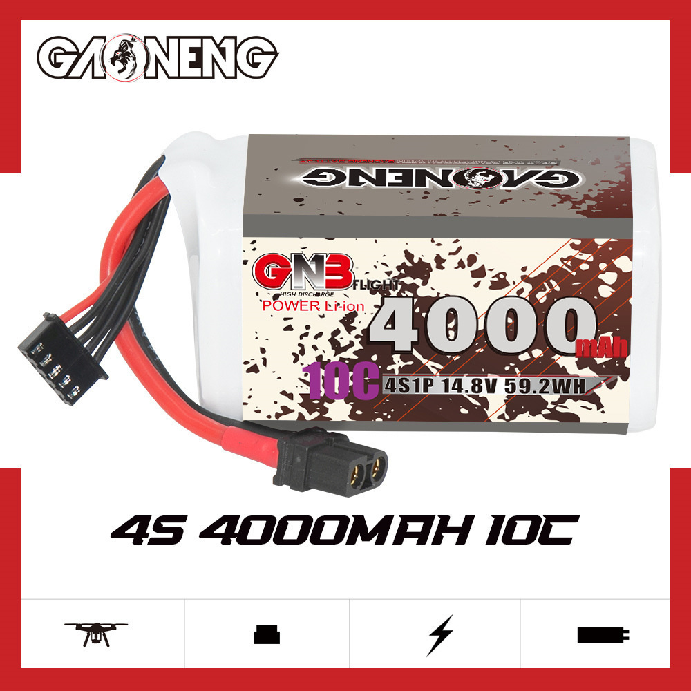 GNB 4000mAh 4S 14.8V 10C 20C W - đánh giá và giá Drone Battery Lipo