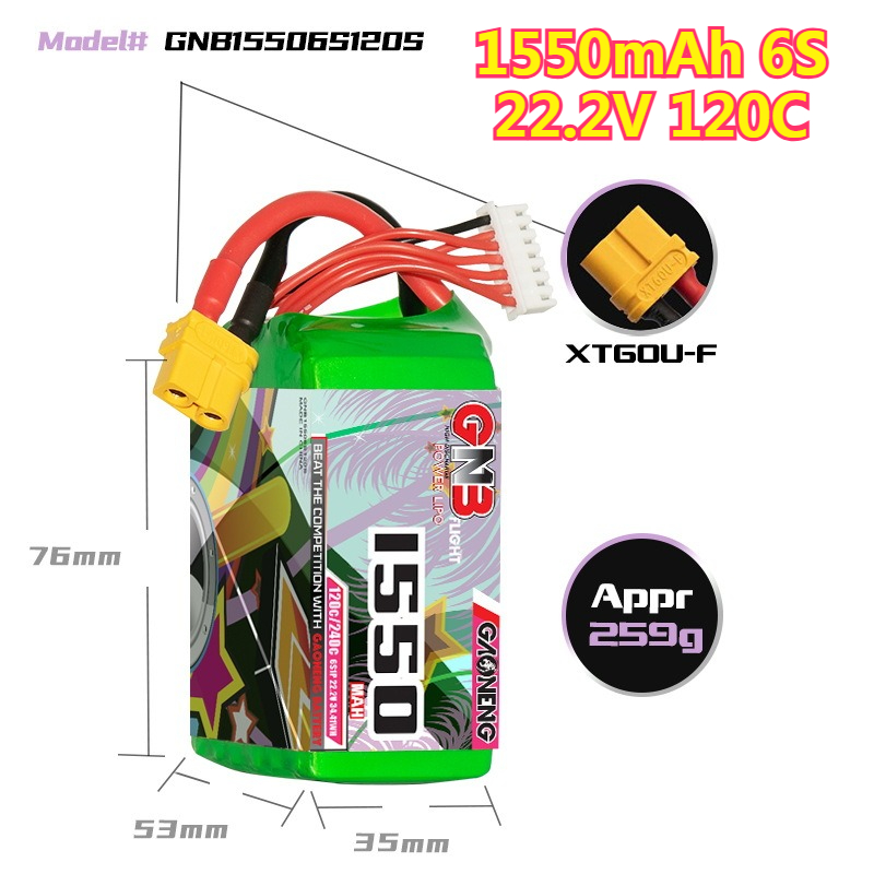 1550mAh 120C LiPo Battery 4S 1 - đánh giá và giá Drone Battery 4S